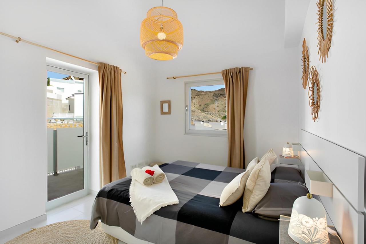 Dream Villa With Heated Pool, Rooftop & Ocean Views Mogán Exterior photo